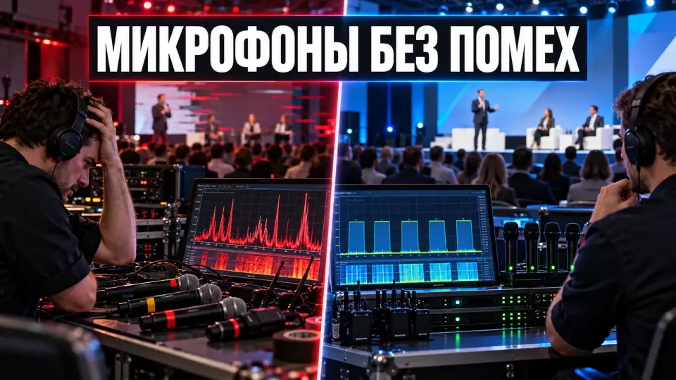 Радиочастотный план конференции 2026: микрофоны без помех