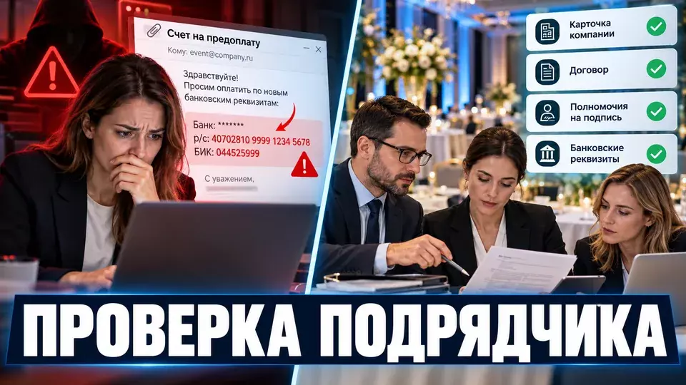 Как проверить подрядчика на мероприятие до аванса