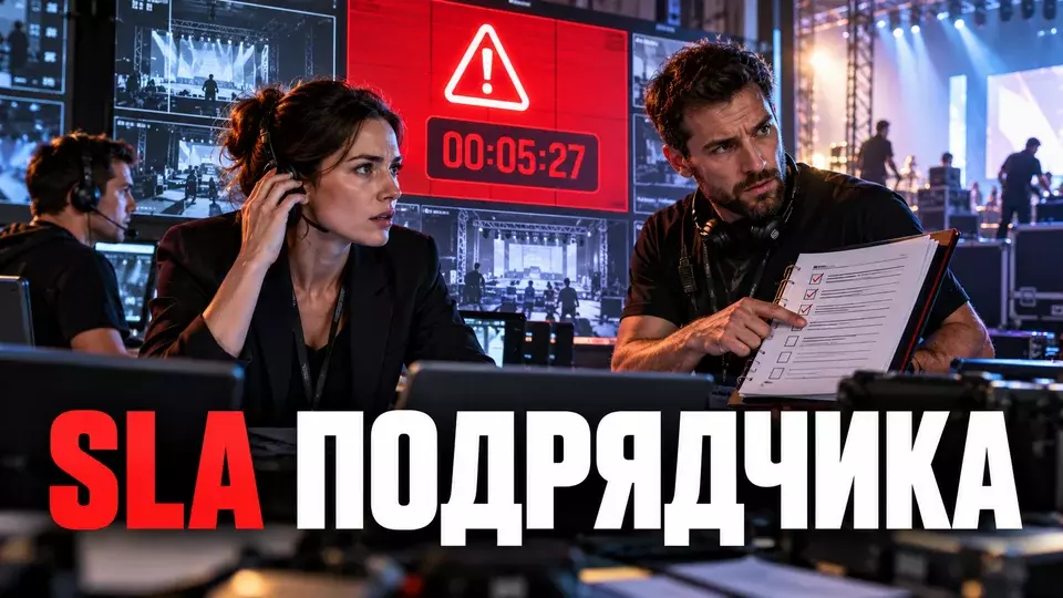 SLA для подрядчика на мероприятие: сроки реакции и приёмка