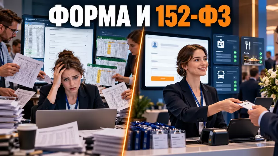 Чек-лист 2026: форма регистрации на мероприятие по 152-ФЗ